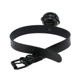 PU Leather Big Bell Choker Necklace Gothic Harajuku Jewelry Collar