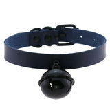 PU Leather Big Bell Choker Necklace Gothic Harajuku Jewelry Collar