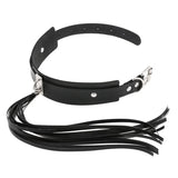 Punk Gothic Leather Tassel Choker Necklace Vintage Statement Jewelry