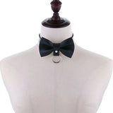 Punk Gothic PU Leather Choker Bowknot Collar Necklace Women Girl Party Jewelry
