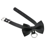 Punk Gothic PU Leather Choker Bowknot Collar Necklace Women Girl Party Jewelry