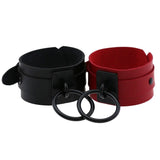 O-Round Leather Bracelet for Women Girls Punk Gothic Wide Bangle