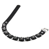 Punk Goth Circle Rivet Collar Torque Necklace Women Cosplay Gothic Accessory