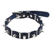 Punk Goth Circle Rivet Collar Torque Necklace Women Cosplay Gothic Accessory