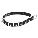 Punk Goth Circle Rivet Collar Torque Necklace Women Cosplay Gothic Accessory