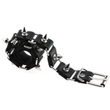 Punk Goth Circle Rivet Collar Torque Necklace Women Cosplay Gothic Accessory