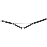 Punk Metal Circle Chains PU Leather Choker Collar Harajuku Necklaces