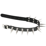 Harajuku Dark Heart Rivet Necklaces Leather Punk Choker