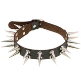 Harajuku Dark Heart Rivet Necklaces Leather Punk Choker