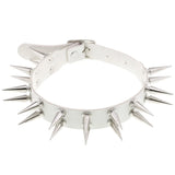 Harajuku Dark Heart Rivet Necklaces Leather Punk Choker