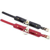 Sexy Harajuku Choker Punk Leather Collar Necklace Golden Silver Metal