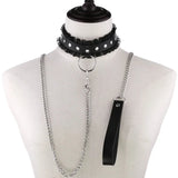Sexy Harajuku Leather Chain Necklace Punk Gothic Choker Body Chain Jewelry