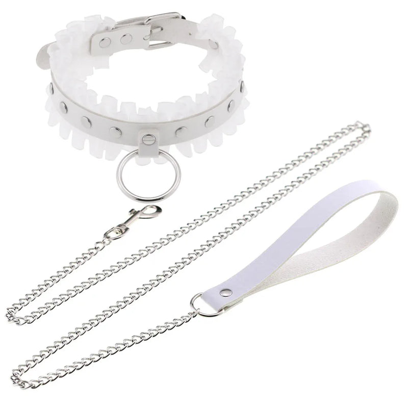 Sexy Harajuku Leather Chain Necklace Punk Gothic Choker Body Chain Jewelry