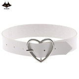 Harajuku PU Leather Girls Heart Pendant Necklaces Women Punk Neck Gothic Choker