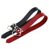 Harajuku PU Leather Girls Heart Pendant Necklaces Women Punk Neck Gothic Choker