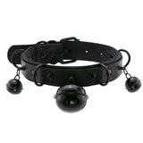 Sexy Punk Harajuku Gothic Choker Leather Collar Necklace Bells