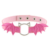 Sexy Cat Gothic Collar Necklaces Jewelry Gift Goth Leather Wings