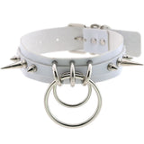 Spiked Choker Punk Rock Collar Goth Necklaces Leather Studded Choker