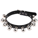 Women Punk Gothic Leather Choker Heart Necklace