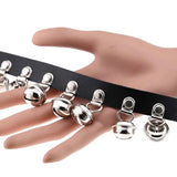 Women Punk Gothic Leather Choker Heart Necklace