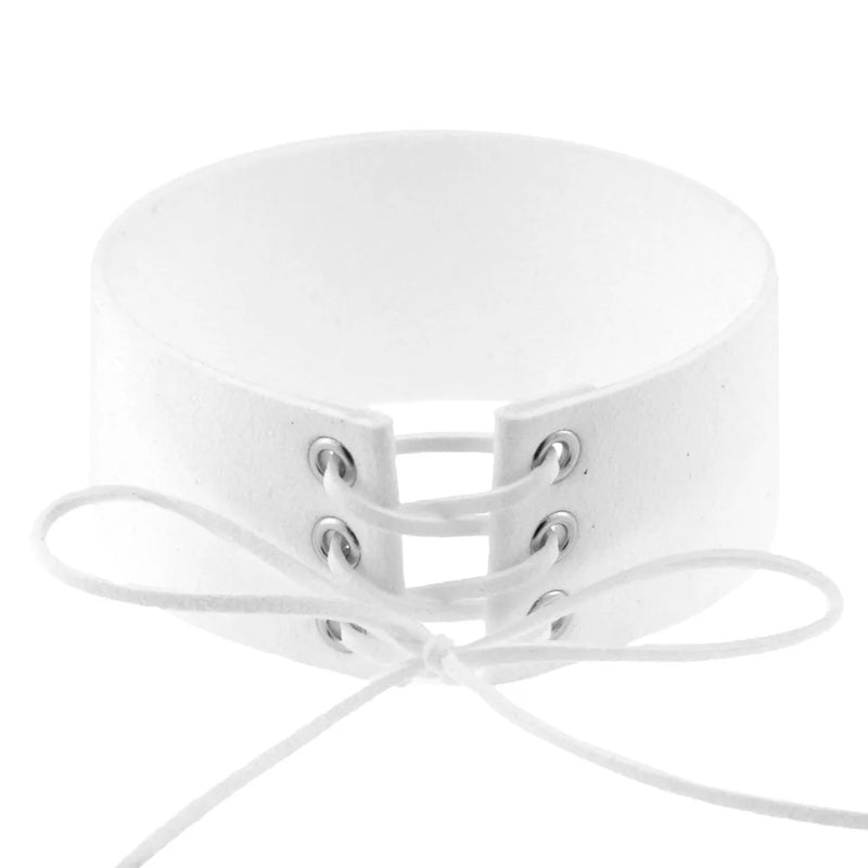 Sexy Lace Up Anime Velvet Choker Necklace for Women
