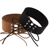 Sexy Lace Up Anime Velvet Choker Necklace for Women