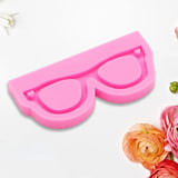 Resin Mold Glossy Mirror Glasses Keychain DIY Crafts Pendant Silicone Mould