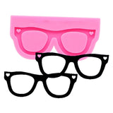 Resin Mold Glossy Mirror Glasses Keychain DIY Crafts Pendant Silicone Mould