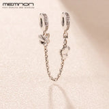 Butterflies Safety Chain 925 Silver Charm for Bracelets
