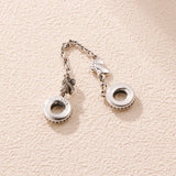 Butterflies Safety Chain 925 Silver Charm for Bracelets