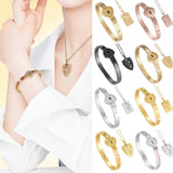 Heart Bracelet Key Choker Set for Daily Life
