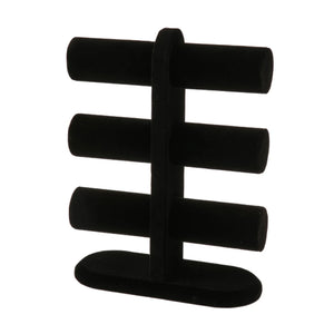 3 Tier Jewelry Storage Rack Suede Room Decor