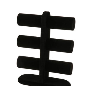 3 Tier Jewelry Storage Rack Suede Room Decor