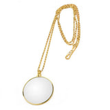 Monocle Necklace With 5x Magnifying Glass Pendant