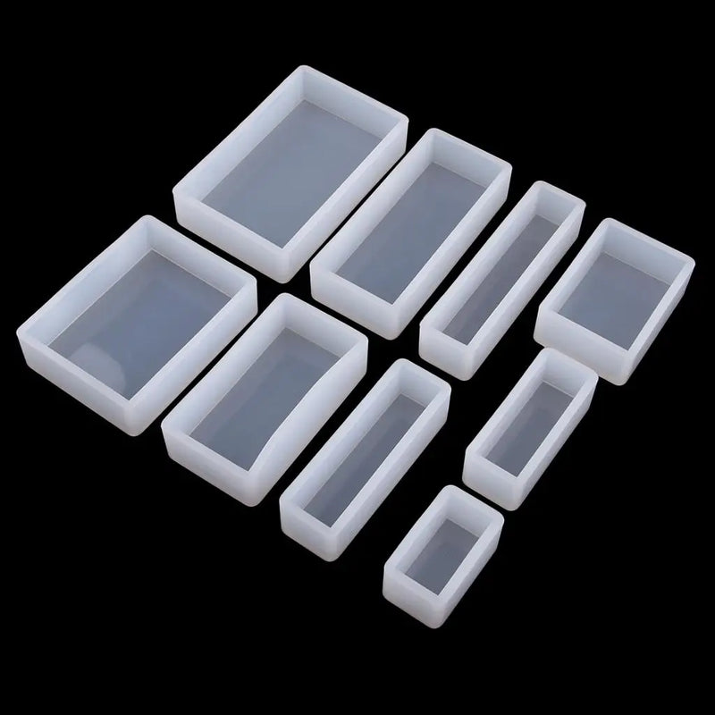 Silicone Resin Jewelry Mold for Epoxy Resin - Rectangle Shape
