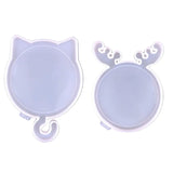 CAT Deer Picture Frame Mold Jewelry Making DIY
