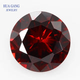 Deep Garnet 0.8~3.75mm CZ Round Shape Loose Stone