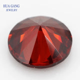 Deep Garnet 0.8~3.75mm CZ Round Shape Loose Stone