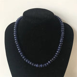 Deep Green Emeralds 5*8MM Faceted Stone Necklace Women Choker Pendant