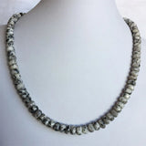 Deep Green Emeralds 5*8MM Faceted Stone Necklace Women Choker Pendant