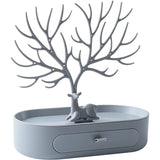 Deer Earring Shelf With Drawer Jewelry Display Stand Tree Antlers