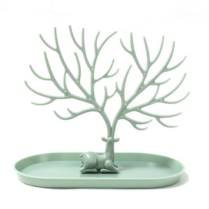 Deer Jewelry Display Stand Tree Organizer Make Up Holder