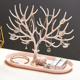 Deer Jewelry Display Stand Tree Organizer Make Up Holder