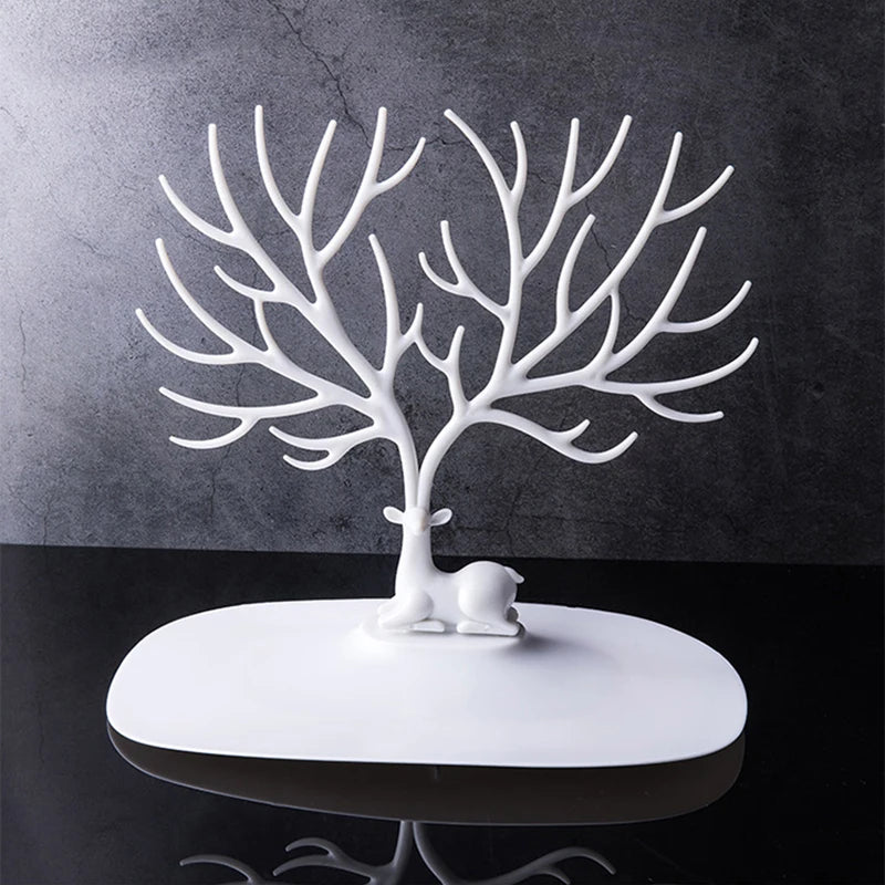 Deer Head Jewelry Organizer Display Stand