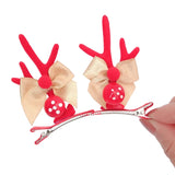 Deer Horn Hair Clips for Christmas Hairstyles