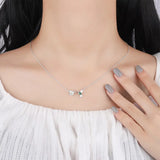 Deer Horn Stars Linked Hearts Flower Bird Pearls Moon Choker Necklace