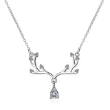 Deer Horn Stars Linked Hearts Flower Bird Pearls Moon Choker Necklace