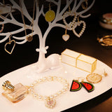Deer Jewelry Display Stand Tray Tree Storage Racks Organizer