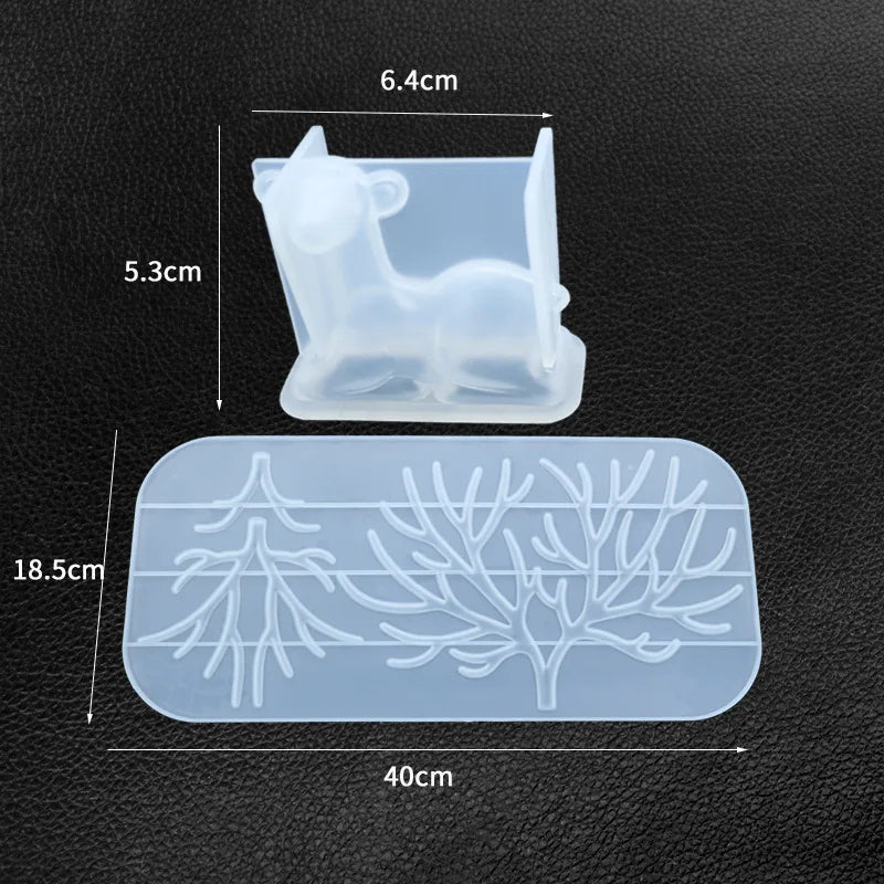 Deer Stand Silicone Resin Molds for Earrings