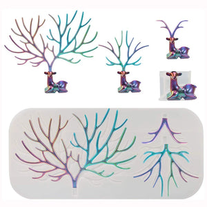 Deer Stand Silicone Resin Molds for Earrings